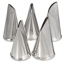 Load image into Gallery viewer, 5pcs Rose Petal Nozzle 304 Stainless Steel Nozzle Baking Accessories  Bakery Tools Cake Baking Tools