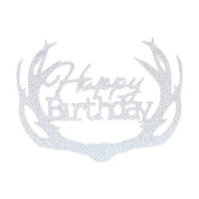 Load image into Gallery viewer, Glitter Happy Birthday Cake Topper Acrylic Letter Calligraphy Topper Birthday Cake Birthday Party Wedding Supplies Hot Sale