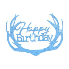 Load image into Gallery viewer, Glitter Happy Birthday Cake Topper Acrylic Letter Calligraphy Topper Birthday Cake Birthday Party Wedding Supplies Hot Sale