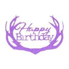 Load image into Gallery viewer, Glitter Happy Birthday Cake Topper Acrylic Letter Calligraphy Topper Birthday Cake Birthday Party Wedding Supplies Hot Sale