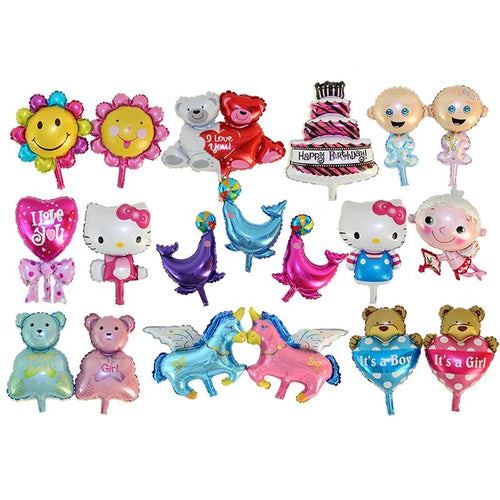 July Forest Free shipping Mini cartoon baby cake aluminum balloons birthday party balloons wholesale children's toys