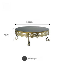 Load image into Gallery viewer, SWEETGO New Arrival cake stand gold cupcake trays 1 piece showcase home decoration tools wedding dessert candy bar supplier