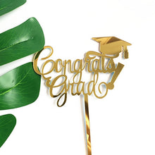 Load image into Gallery viewer, 1Pcs New Graduation Season Cake Topper 2019 Graduation Cake Decoration Insert Graduation Party Cake Decoration Alec Material,Q