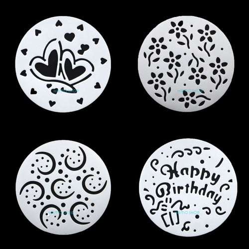 1Set(4pcs) 8 inch 20cm Cake Sugarcraft Round Mould Decorating Heart Diy Mold New High Quality PP