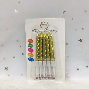 Rose Gold Sliver Red Happy Birthday Letter Cake Birthday Party Festival Supplies Lovely Birthday Candles for Kitchen Baking Gift