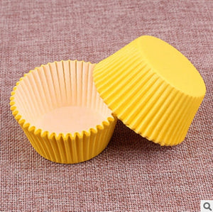 100pcs/set Colorful Paper Cake Cup Paper Cupcake Liner Baking Muffin Box Cup Case Party Tray Cake Mold Pastry Decorating Tools