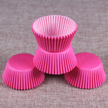 Load image into Gallery viewer, 100pcs/set Colorful Paper Cake Cup Paper Cupcake Liner Baking Muffin Box Cup Case Party Tray Cake Mold Pastry Decorating Tools