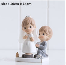 Load image into Gallery viewer, Mixed Style New Wedding Cake Topper Figurines Bride and Groom Cake Topper Cake Decorating Engagement / Wedding Gifts for wedding